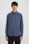 Filippa K Zachary Tencel Shirt In Storm Blue