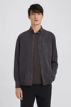 Filippa K Zachary Tencel Shirt In Grey Purple