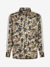 PALM ANGELS CAMOUFLAGE PRINT TRACK SHIRT