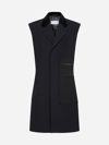 Maison Margiela Deconstructed Sleeveless Twill Coat