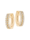 Djula Women's Graphique 18k Yellow Gold & Diamond Hoop Earrings