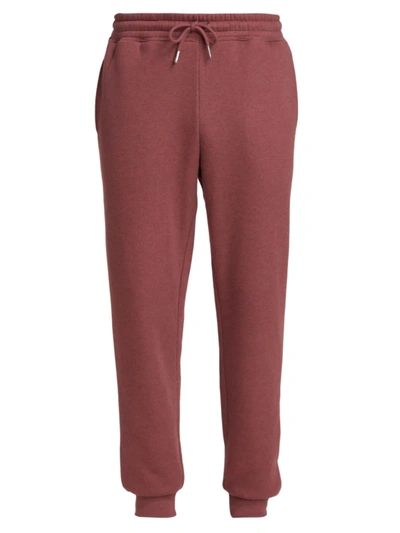 Saks Fifth Avenue Collection Hookup Joggers In Heathered Burgundy