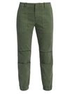 Nili Lotan Tel Aviv Cropped Stretch-cotton Twill Tapered Pants In Carbon