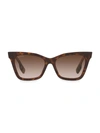 Burberry Elsa 53mm Cat Eye Sunglasses In Brown