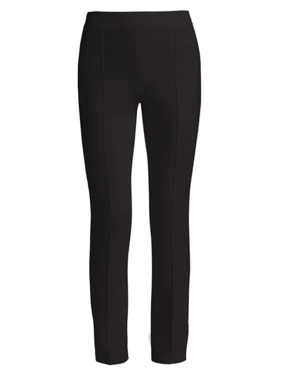 Rosetta Getty Slim-leg Crop Pull-on Trousers In Black