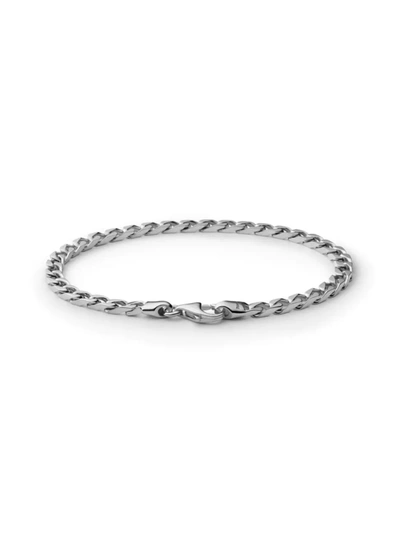 Miansai Sterling Silver Cuban Link Cuff Bracelet