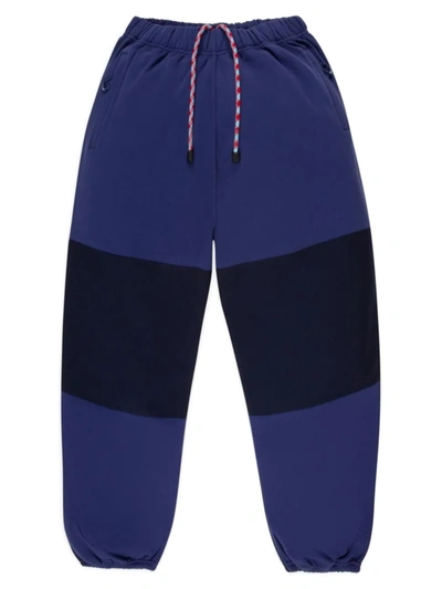 Bally Hike Color-blocked Drawstring Sweatpants In Purple