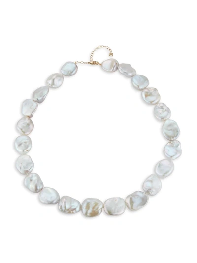 Mateo Women's 14k Yellow Gold & Baroque Pearl Necklace