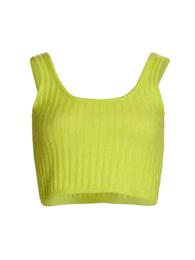 Baum Und Pferdgarten Cesya Recycled Polyester And Alpaca-blend Top In Wild Lime