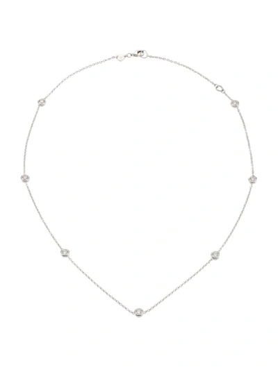 Hearts On Fire Bezels By The Yard 18k White Gold & Diamond Station Necklace