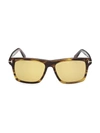 Tom Ford Buckley-02 56mm Square Sunglasses In Brown