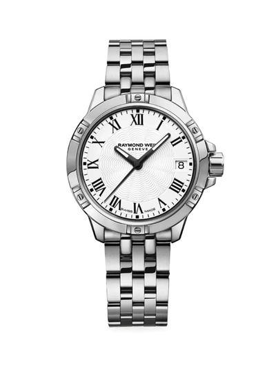 Raymond Weil Women's Tango Diamond & Stainless Steel Bracelet Watch In White/silver