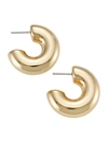 KENNETH JAY LANE WOMEN'S 14K GOLDPLATED TUBE HOOP EARRINGS,400015017217