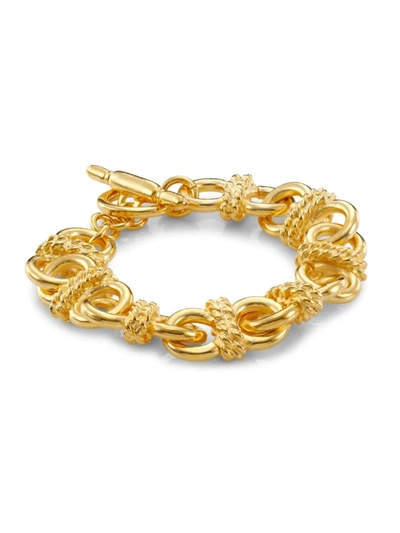 Kenneth Jay Lane Knotted Chain Bracelet In Gold