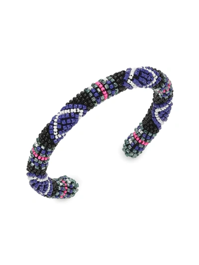Isabel Marant Bead-embellished Bracelet In Multi,black