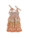 ZIMMERMANN LITTLE GIRL'S & GIRL'S ANDIE SHIRRED TIERED DRESS,400015211482