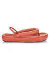 Isabel Marant Women's Orene Leather Puff Thong Sandals In Terracotta