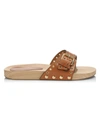 Isabel Marant Women's Jaso Leather Slide Sandals In Natural