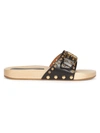 Isabel Marant Jaso Embellished Leather Sandals In Black