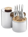 Christofle Essentiel Stainless Steel Flatware Set (6-person Setting) In Silver