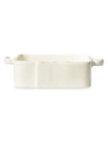 Vietri Lastra Stoneware Square Baker In Linen
