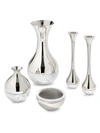 Anna New York Dual Marble & Silver Tone Candle Holders