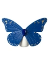 Lladrò Timeless Candle Butterfly Figurine In Blue