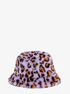 Kangol Faux Fur Bucket Hat In Purple