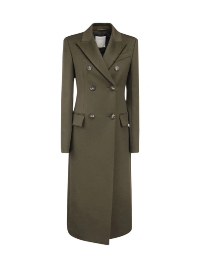 Sportmax Drak Green Caco Double-breasted Coat