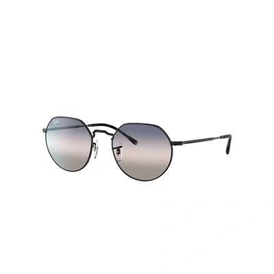 Ray Ban Jack Sunglasses Black Frame Pink Lenses 51-20 In Schwarz