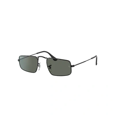 Ray Ban Julie Sunglasses Black Frame Green Lenses Polarized 46-20 In Schwarz