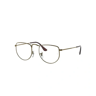 Ray Ban Elon Optics Eyeglasses Gold Frame Clear Lenses 47-20