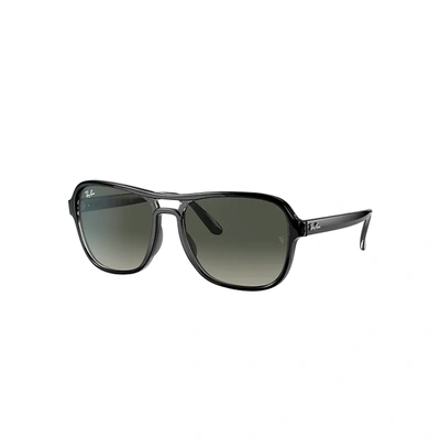 Ray Ban State Side Sunglasses Black Frame Grey Lenses 58-17