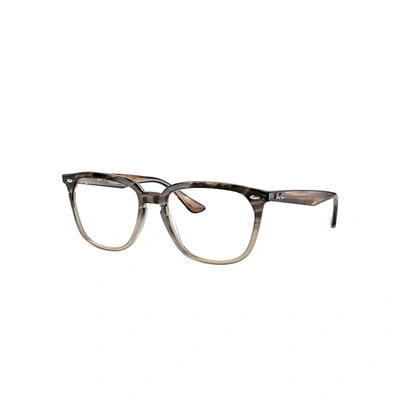 Ray Ban Rb4362 Optics Eyeglasses Havana Frame Clear Lenses 51-18