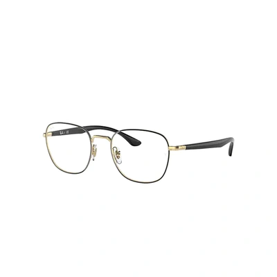 Ray Ban Rb6477 Eyeglasses Gold Frame Clear Lenses 49-19