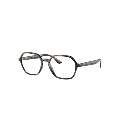 Ray Ban Rb4361 Optics Eyeglasses Havana Frame Clear Lenses 52-18