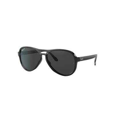 Ray Ban Vagabond Sunglasses Black Frame Black Lenses Polarized 58-15