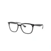 Ray Ban Rb4362 Optics Eyeglasses Black Frame Clear Lenses Polarized 53-18 In Black