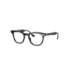 Ray Ban Hawkeye Optics Eyeglasses Black Frame Clear Lenses 50-21 In Black