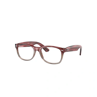 Ray Ban New Wayfarer Optics Eyeglasses Havana Frame Clear Lenses 52-18