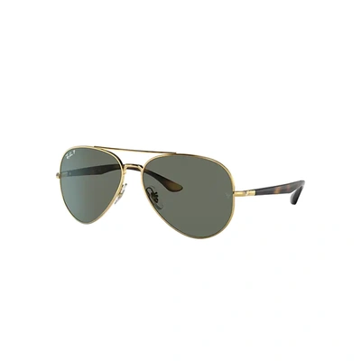 Ray Ban Rb3675 Sunglasses Gold Frame Green Lenses Polarized 58-14