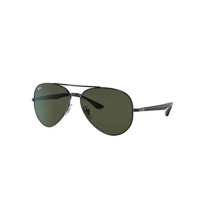 Ray Ban Rb3675 Sunglasses Black Frame Green Lenses 58-14