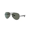 Ray Ban Rb3675 Sunglasses Black Frame Green Lenses Polarized 58-14 In Black