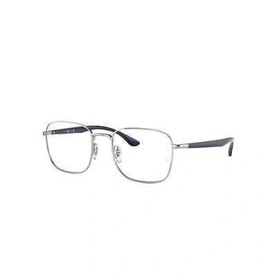 Ray Ban Rb6469 Eyeglasses Silver Frame Clear Lenses 50-19