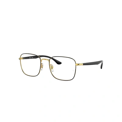 Ray Ban Rb6469 Eyeglasses Gold Frame Clear Lenses 52-19