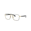 Ray Ban Rb6469 Eyeglasses Gold Frame Clear Lenses 50-19 In Gold