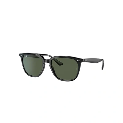 Ray Ban Rb4362 Sunglasses Black Frame Green Lenses 55-18 In Schwarz