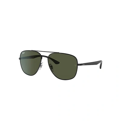 Ray Ban Rb3683 Sunglasses Black Frame Green Lenses 56-15
