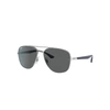 Ray Ban Rb3683 Sunglasses Blue Frame Grey Lenses 56-15 In Blue