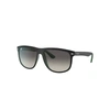 Ray Ban Rb4147 Sunglasses Black Frame Grey Lenses 56-15 In Black